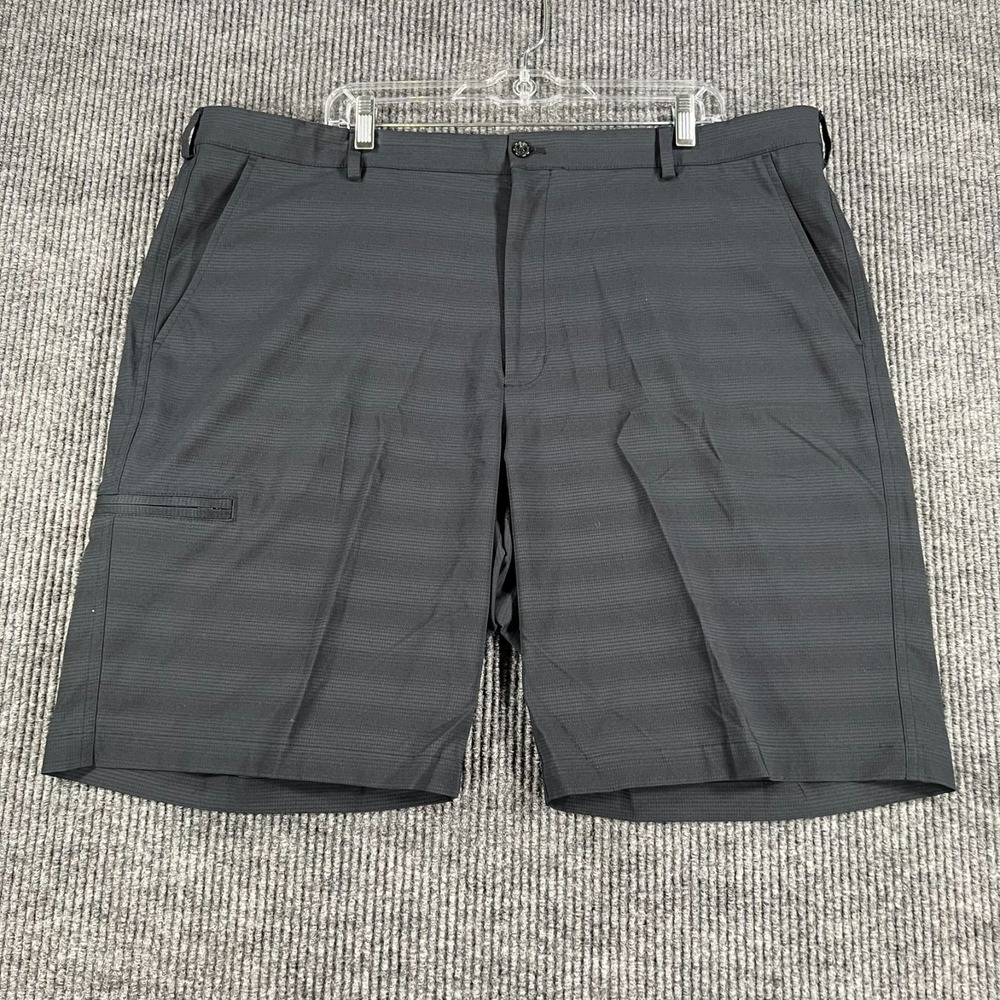 Greg Norman Golf Shorts Mens Size 42 Black Chino Performance Outdoor Casual
